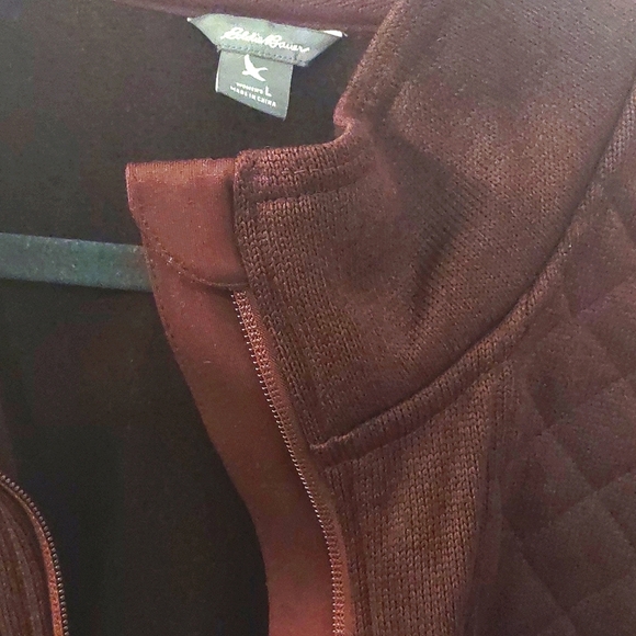 NWOT Eddie Bauer Quilted Fleece Lined Hunter Outdoor Jacket Berry Purple Size L - Picture 8 of 11